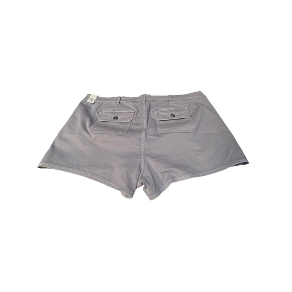 Torrid Womens NWT Gray Button-Fly High-Rise Shorts Size 24 Cotton Blend Casual S - Picture 4 of 5